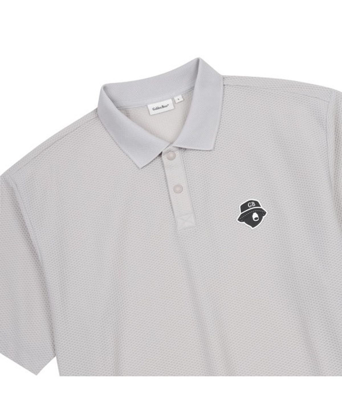 골든베어(GOLDEN BEAR) (M) Polo Collar Mesh T-Shirt G4TAM26251GYL