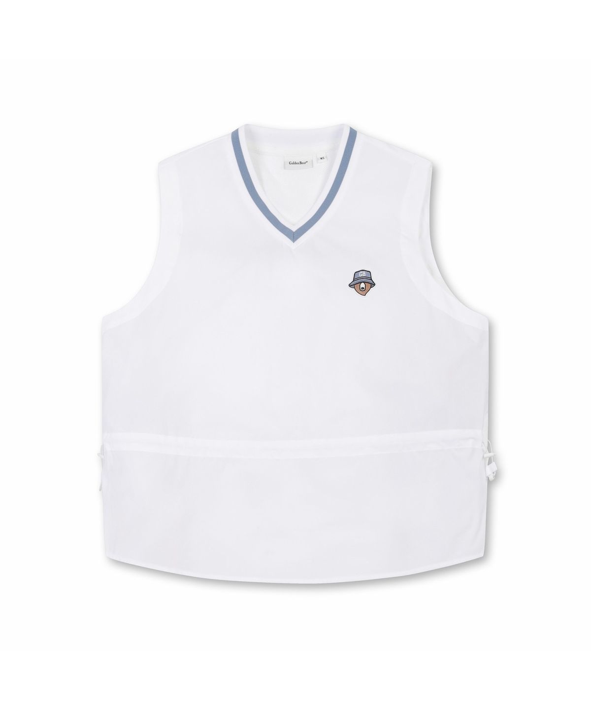 골든베어(GOLDEN BEAR) (W) V-neck Mid length Woven Vest   G5VAM26201WHX