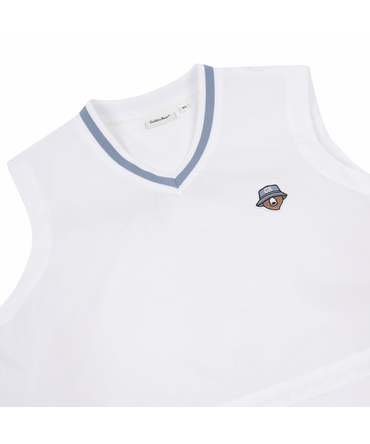골든베어(GOLDEN BEAR) (W) V-neck Mid length Woven Vest   G5VAM26201WHX