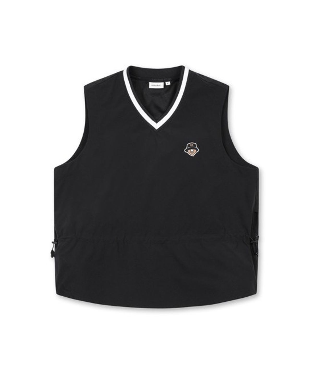 골든베어(GOLDEN BEAR) (W) V-neck Mid length Woven Vest   G5VAM26201BKX