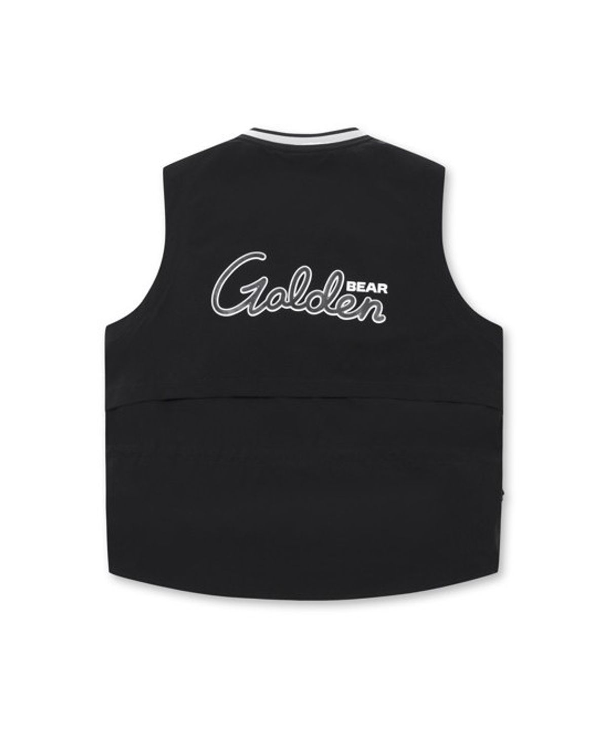 골든베어(GOLDEN BEAR) (W) V-neck Mid length Woven Vest   G5VAM26201BKX