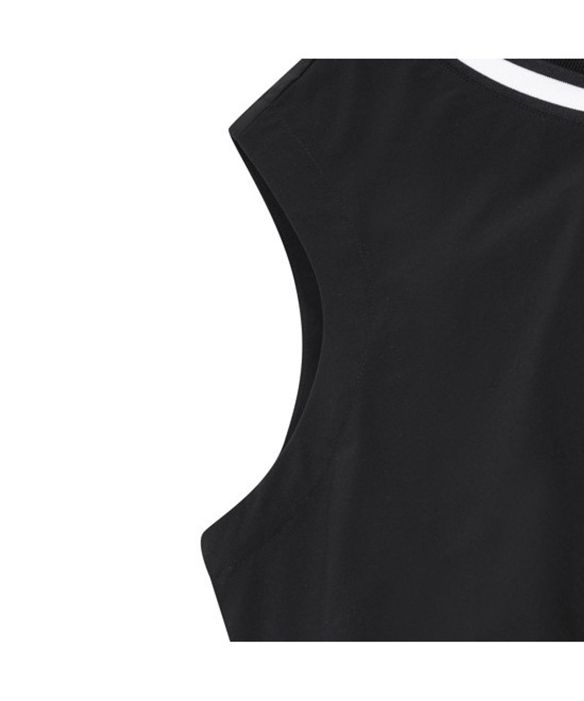 골든베어(GOLDEN BEAR) (W) V-neck Mid length Woven Vest   G5VAM26201BKX