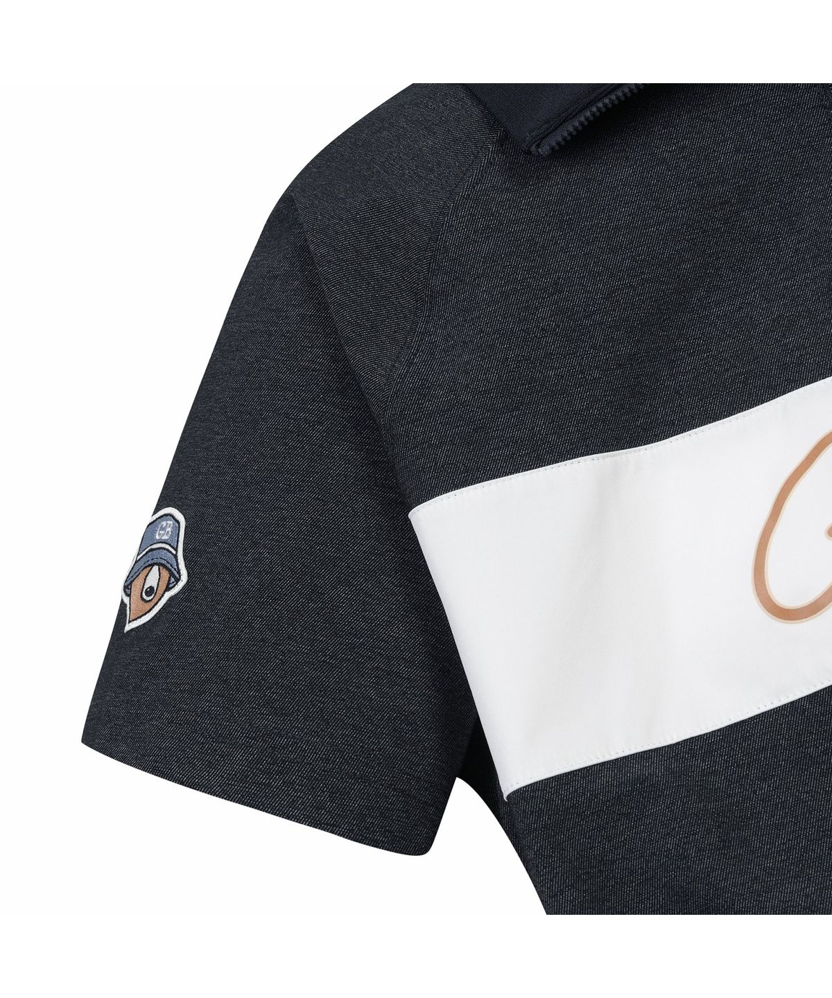 골든베어(GOLDEN BEAR) (W) Chest Boarder Half Zip-up T-shirt G5TAM26271NYX