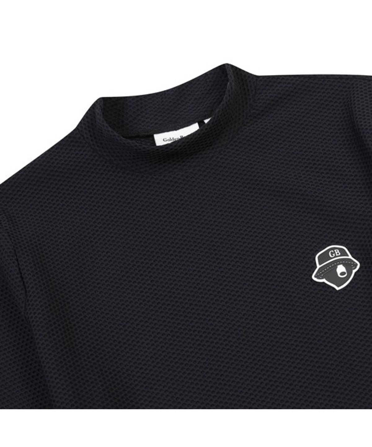 골든베어(GOLDEN BEAR) (W) Mock-neck Mesh LS T-shirt G5TAM26251BKX