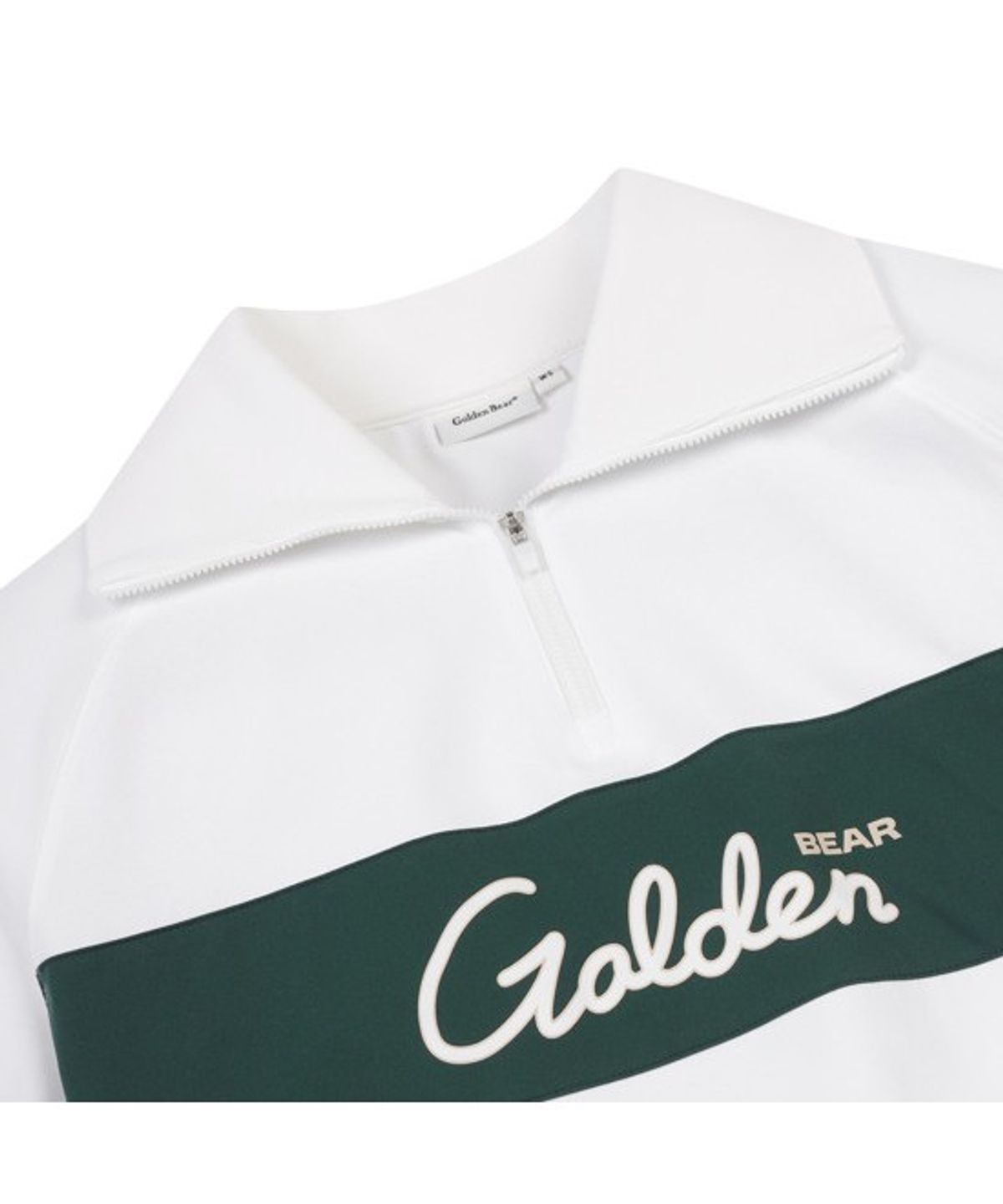 골든베어(GOLDEN BEAR) (W) Chest Boarder Half Zip-up T-shirt G5TAM26271WHX