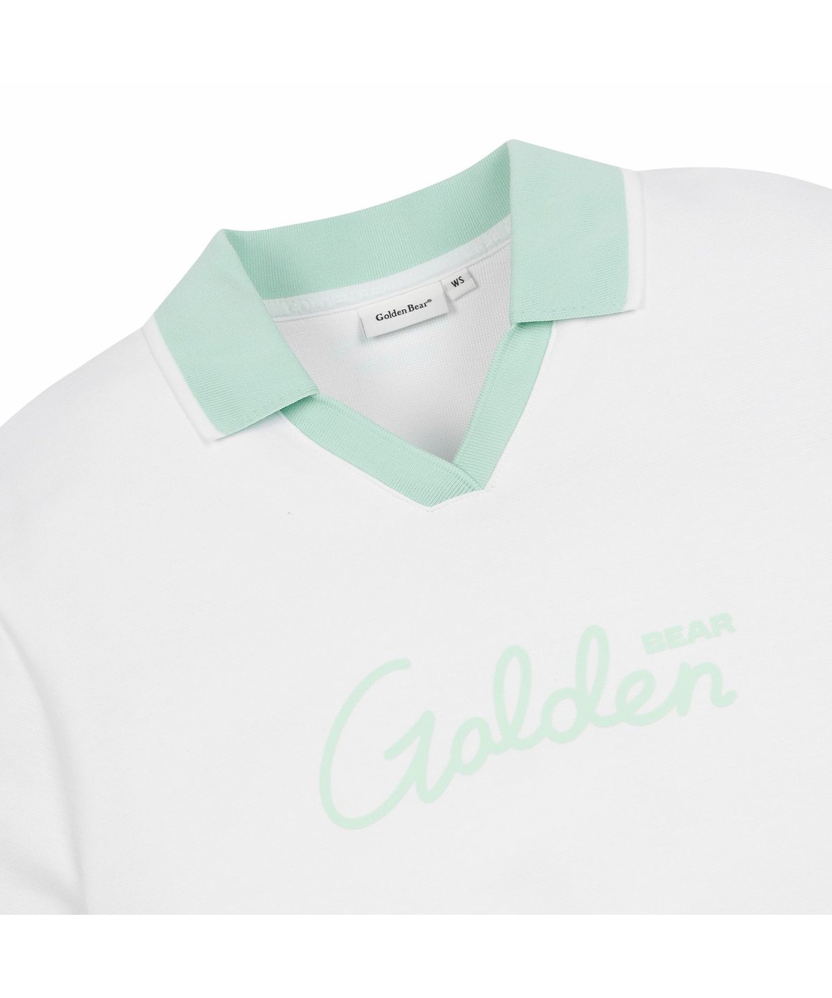 골든베어(GOLDEN BEAR) (W) Open Collar Short Sleeve Sweat Shirt   G5TAM26261WHX