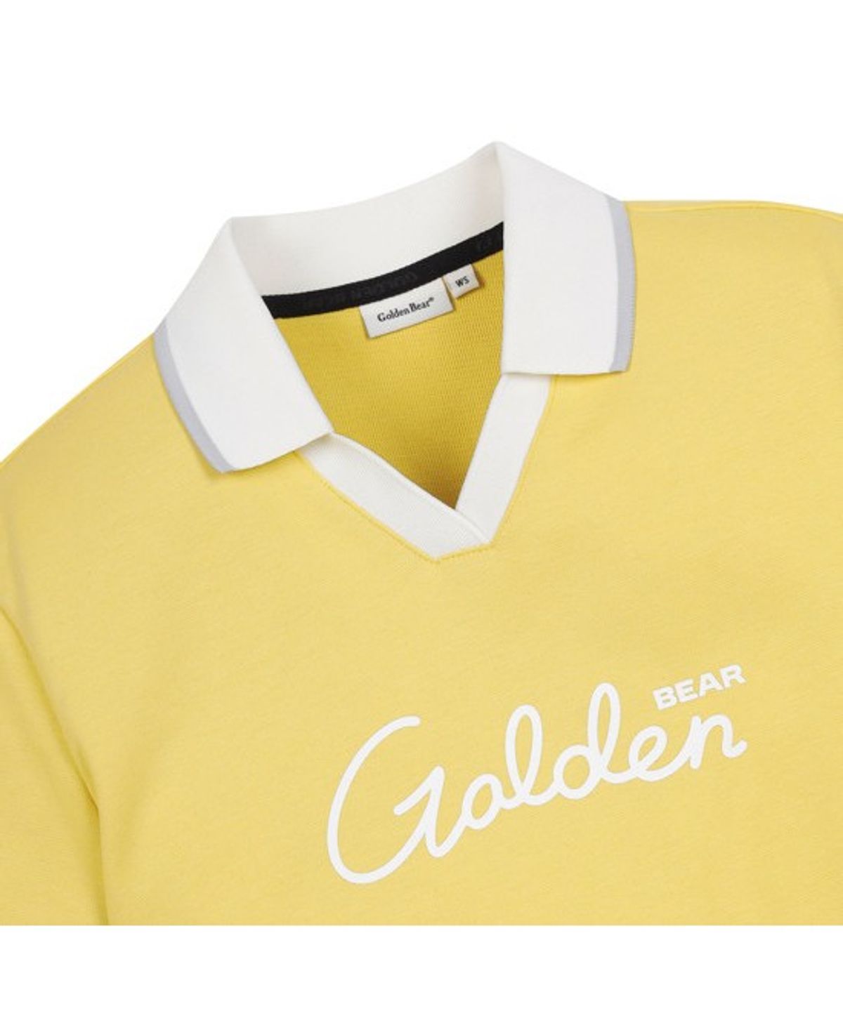 골든베어(GOLDEN BEAR) (W) Open Collar Short Sleeve Sweat Shirt   G5TAM26261YEX