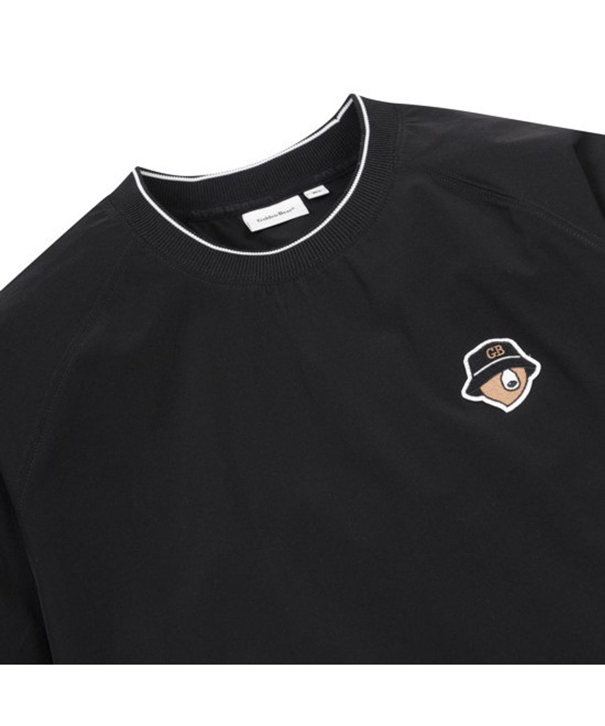 골든베어(GOLDEN BEAR) (W) Lightweight Woven Crewneck T-shirt G5TAM26211BKX