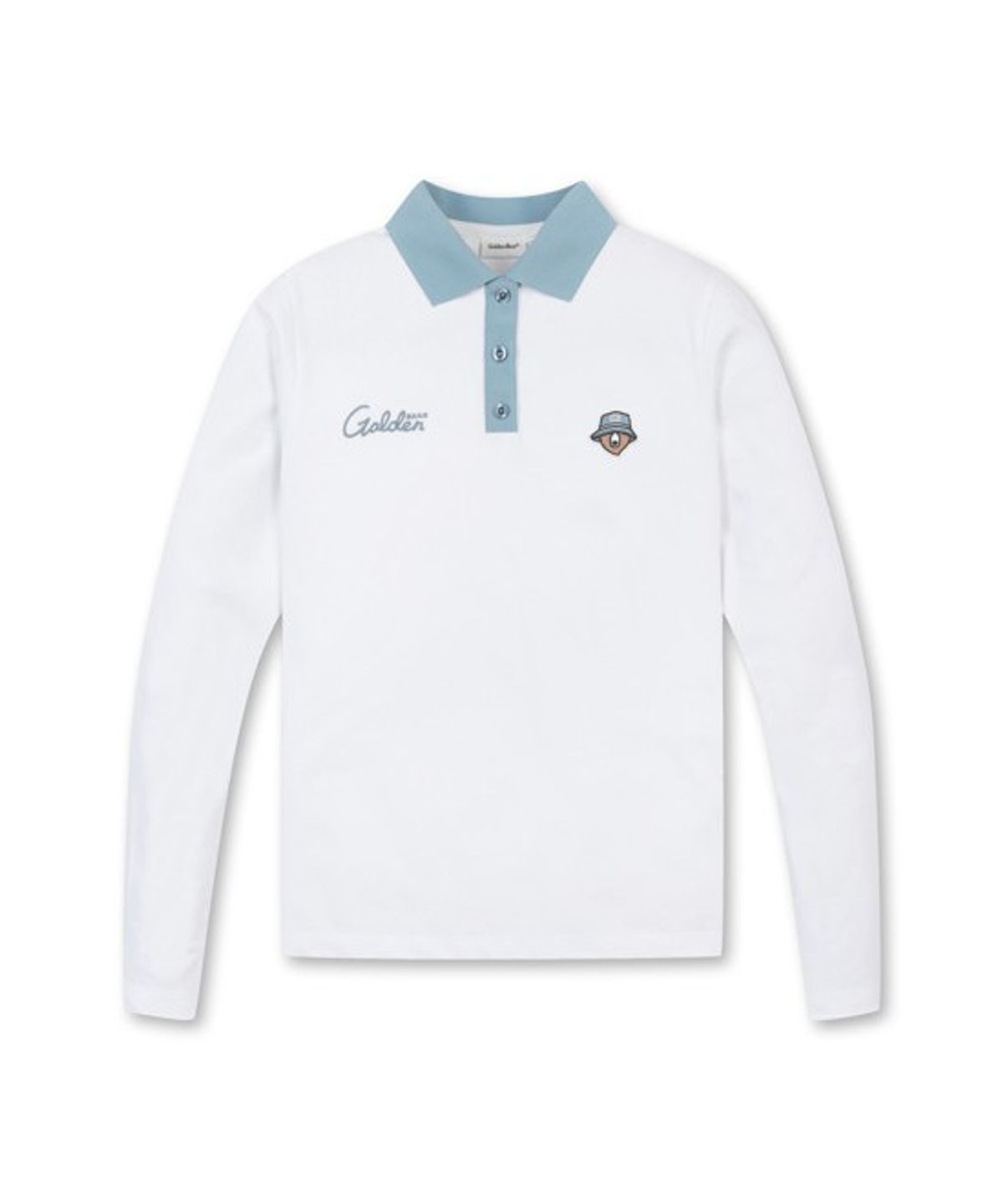 골든베어(GOLDEN BEAR) (W) Contrast Collar Long Sleeve T-shirt G5TAM26281WHX