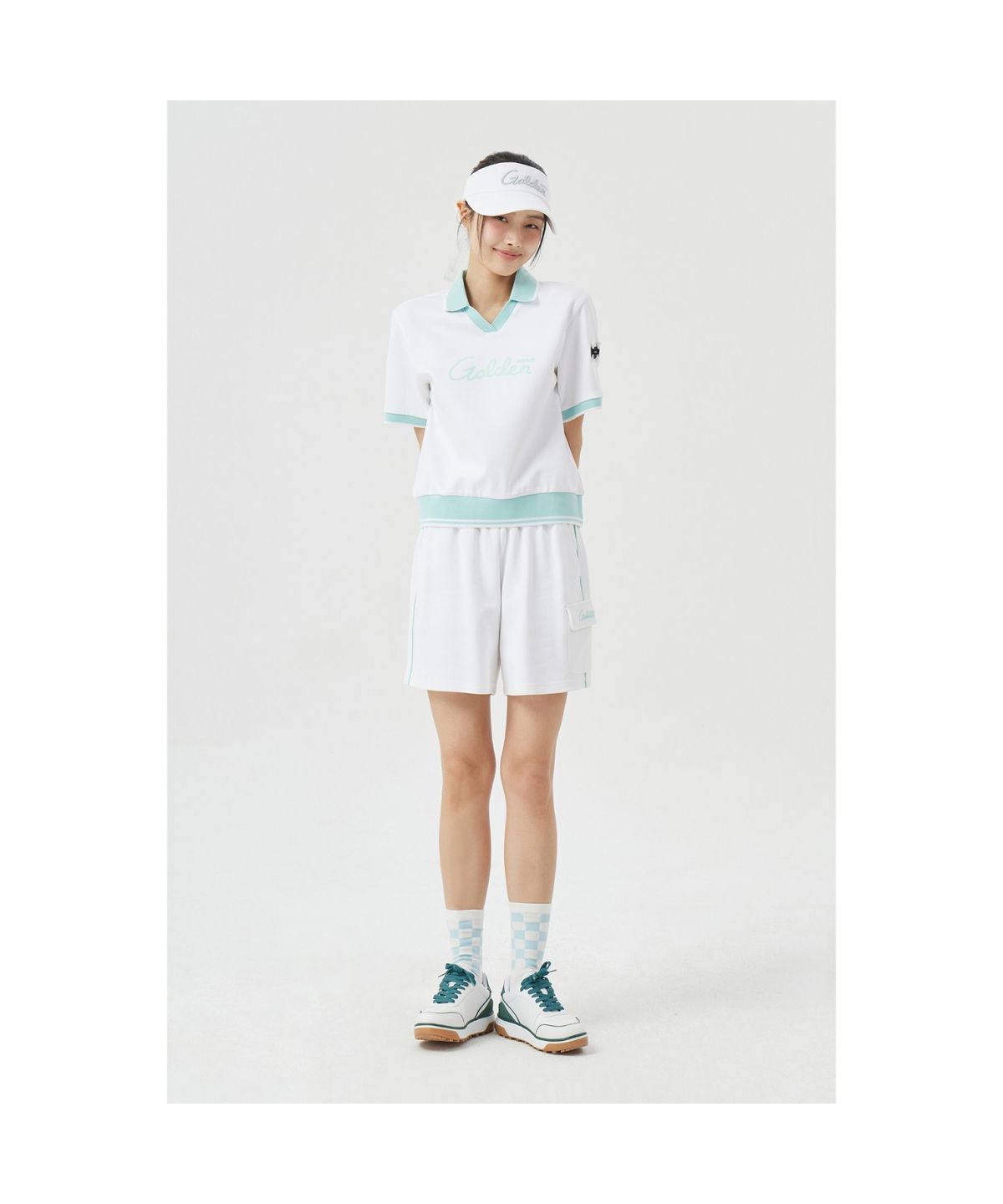 골든베어(GOLDEN BEAR) (W) Women Jersey Shorts    G5PAM26261WHX