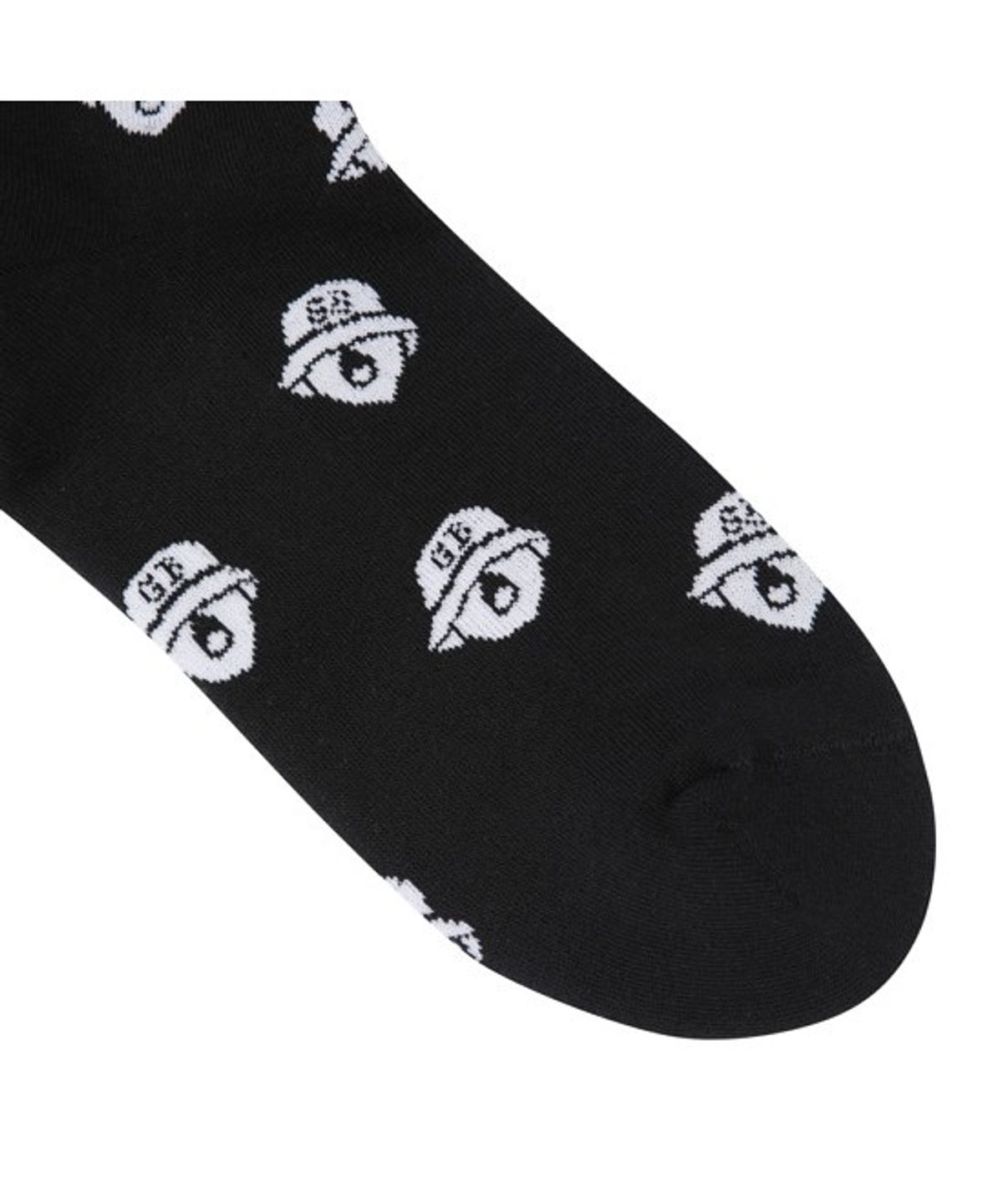 골든베어(GOLDEN BEAR) (W) Lettering Jaquard Knee Socks G6LAX26232BKX
