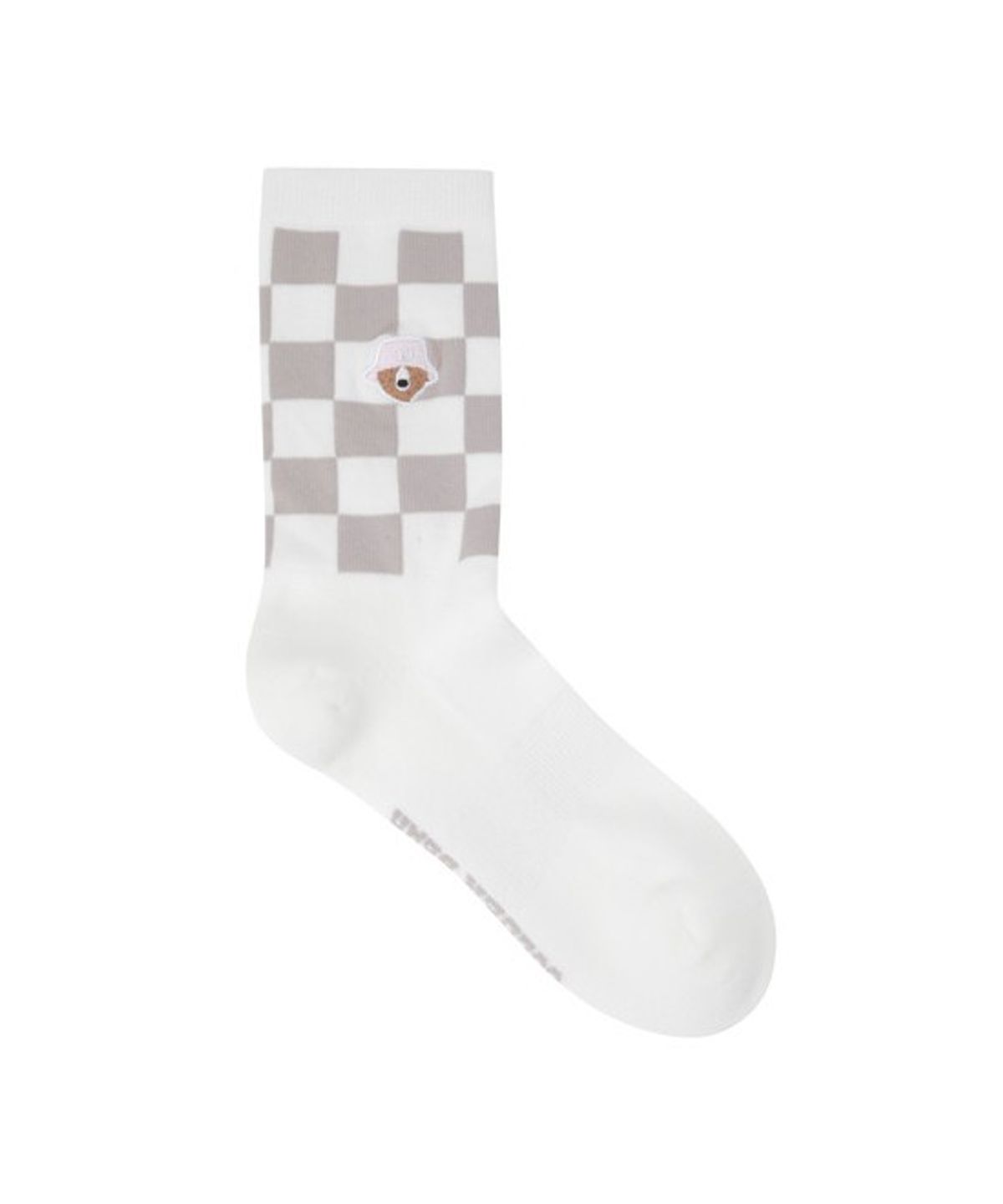 골든베어(GOLDEN BEAR) (W) Checkerboard Mid Socks   G6LAX26312BEX