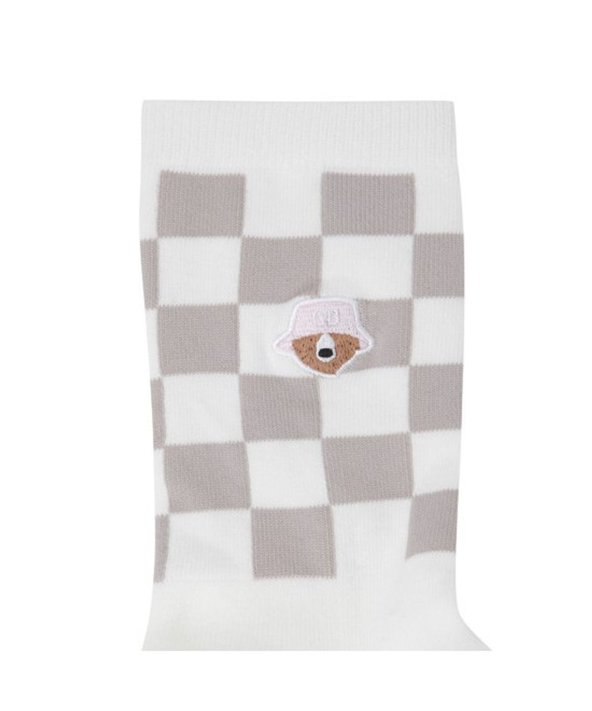 골든베어(GOLDEN BEAR) (W) Checkerboard Mid Socks   G6LAX26312BEX
