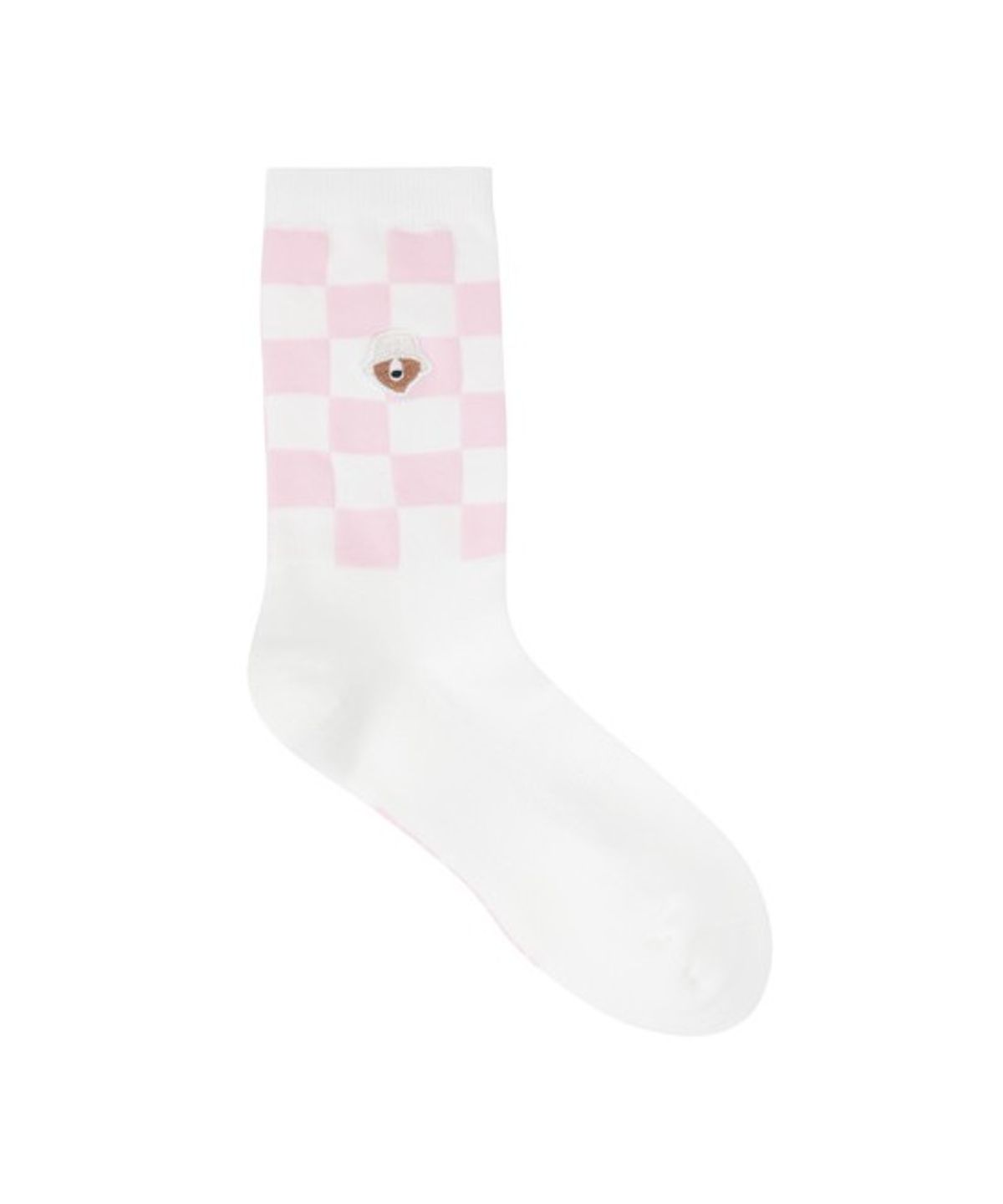 골든베어(GOLDEN BEAR) (W) Checkerboard Mid Socks   G6LAX26312PIX