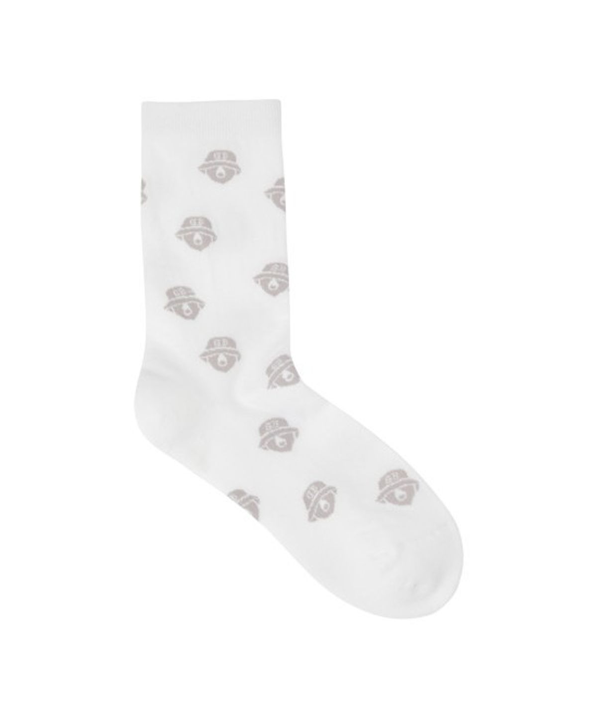 골든베어(GOLDEN BEAR) (W) Lettering Jaquard Knee Socks G6LAX26232WHX