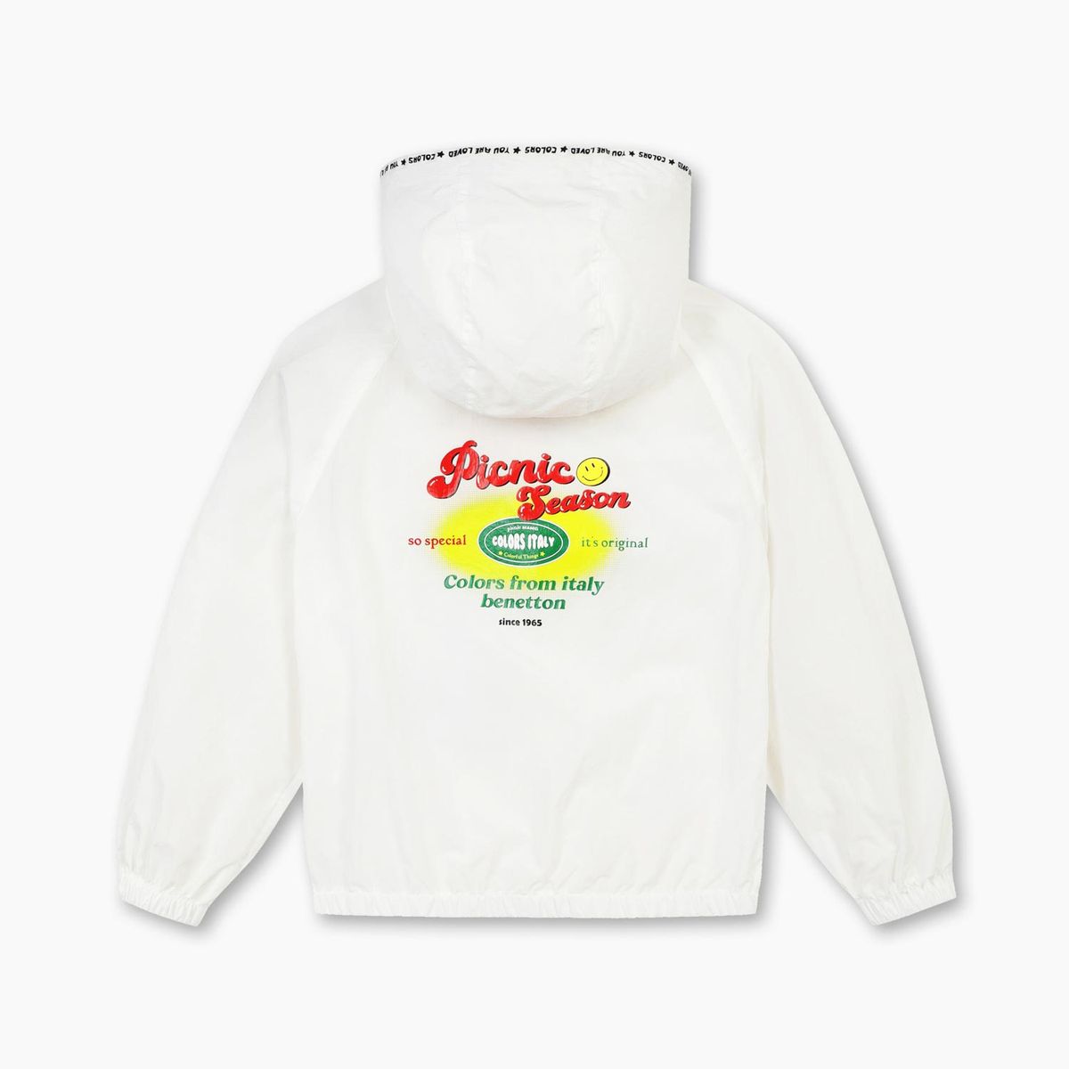 베네통키즈(BENETTONKIDS) 피크닉 화섬 바람막이 점퍼_QAJP03611IV