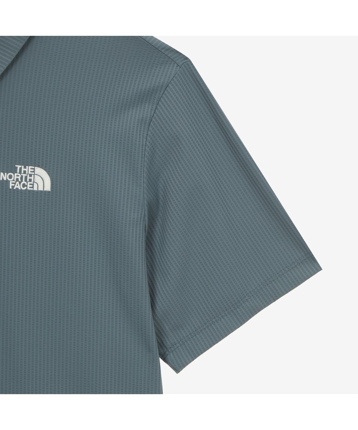 노스페이스(THE NORTH FACE) NT7PS01C 남성 스윙 반팔 폴로 SMOKE BLUE
