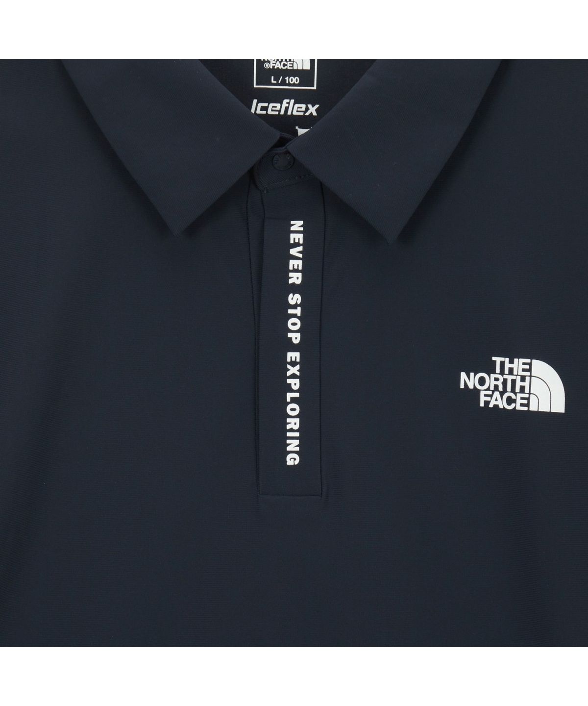 노스페이스(THE NORTH FACE) NT7PS02B 남성 아이스그린 반팔 폴로 DARK NAVY