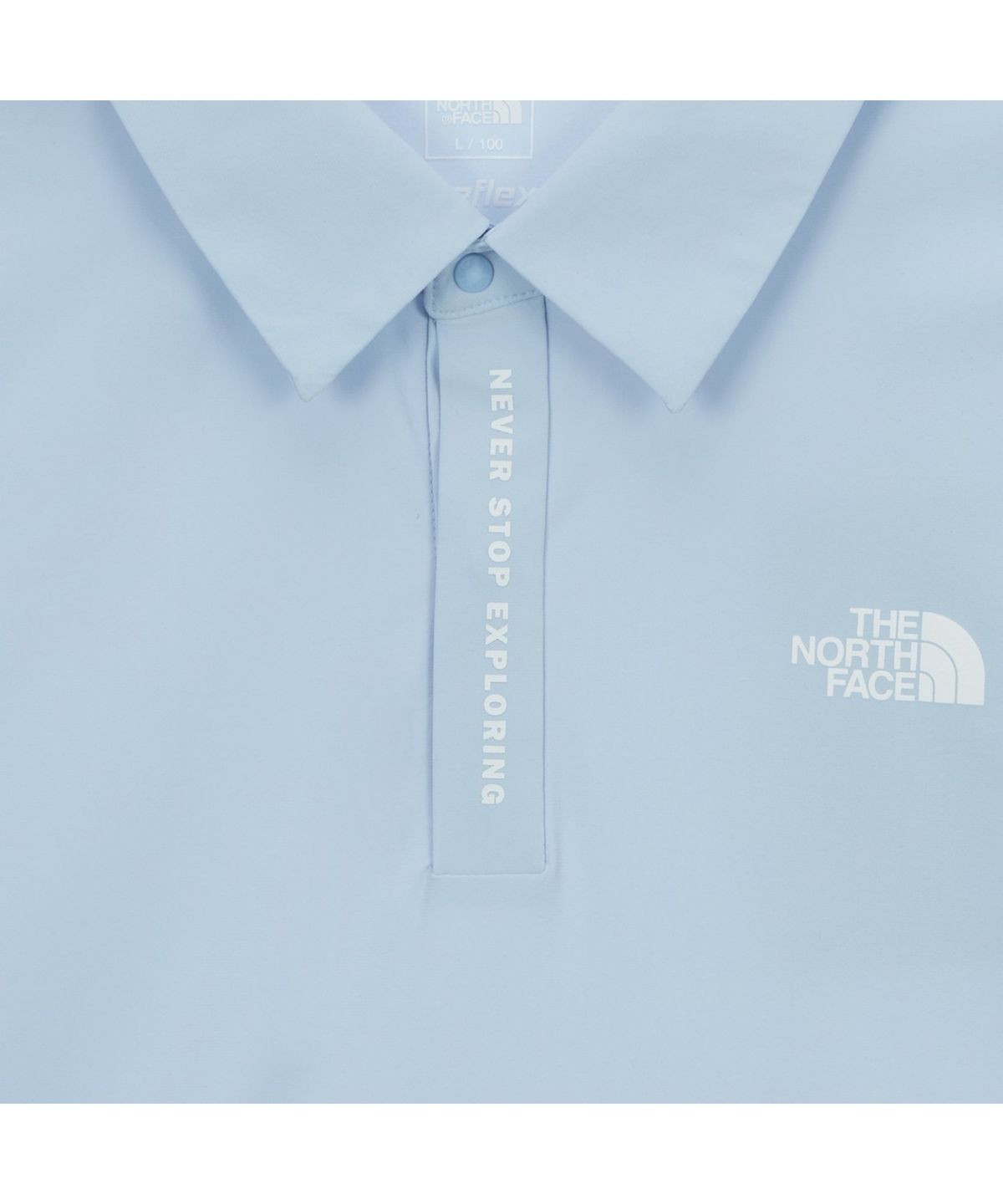 노스페이스(THE NORTH FACE) NT7PS02D 남성 아이스그린 반팔 폴로 LIGHT BLUE