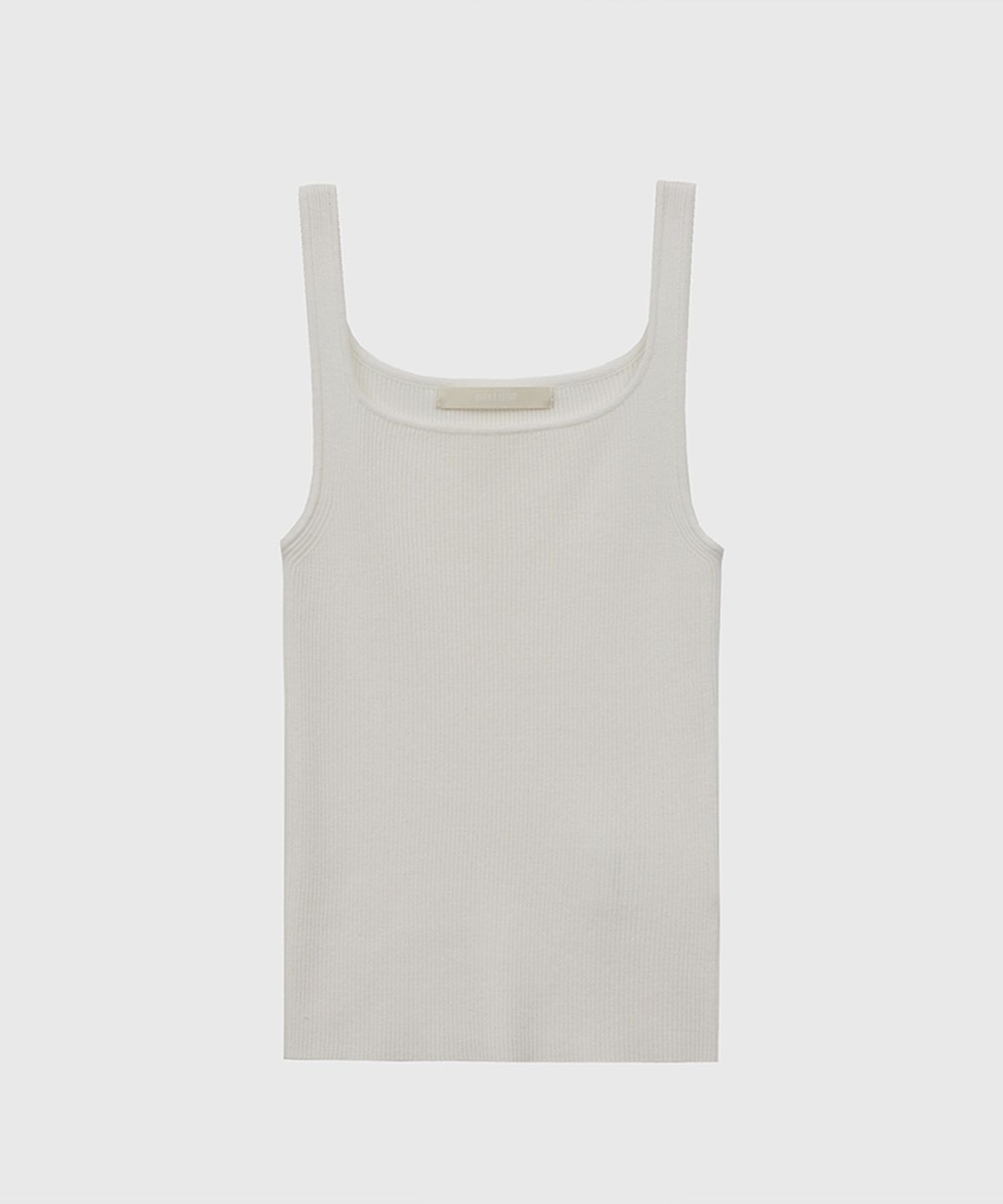 퀸스래빗(Q'SRB) Square Ribbed Sleeveless Knit