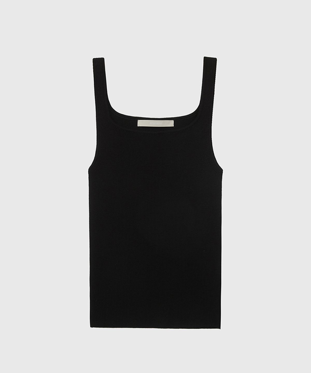 퀸스래빗(Q'SRB) Square Ribbed Sleeveless Knit