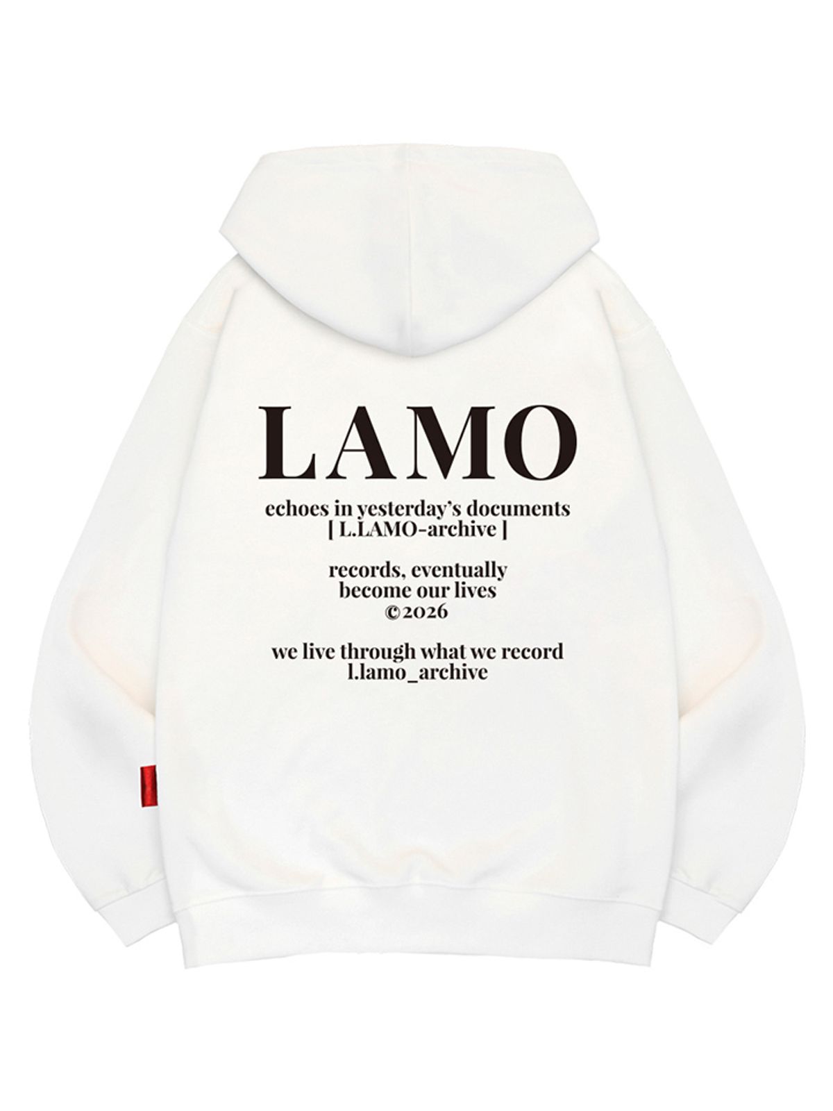 엘라모(LLAMO) LAMO아카이브 후드티 남녀공용 빅사이즈 M~4XL