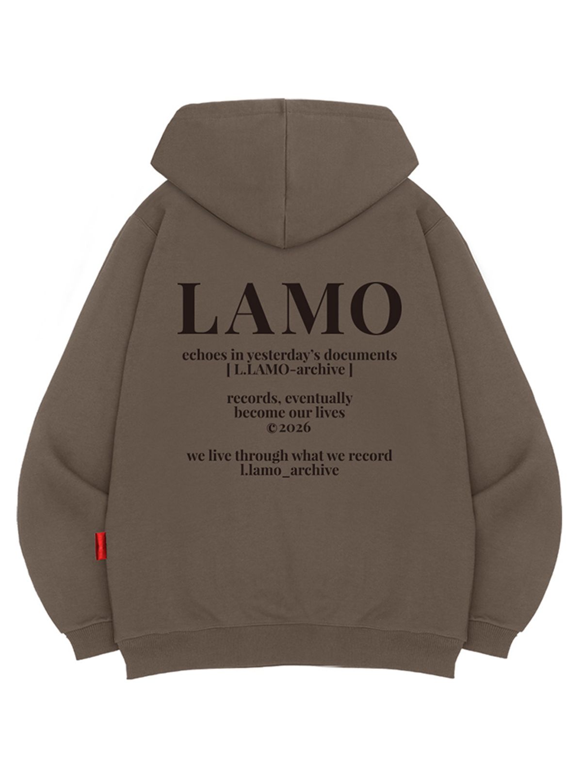 엘라모(LLAMO) LAMO아카이브 후드티 남녀공용 빅사이즈 M~4XL