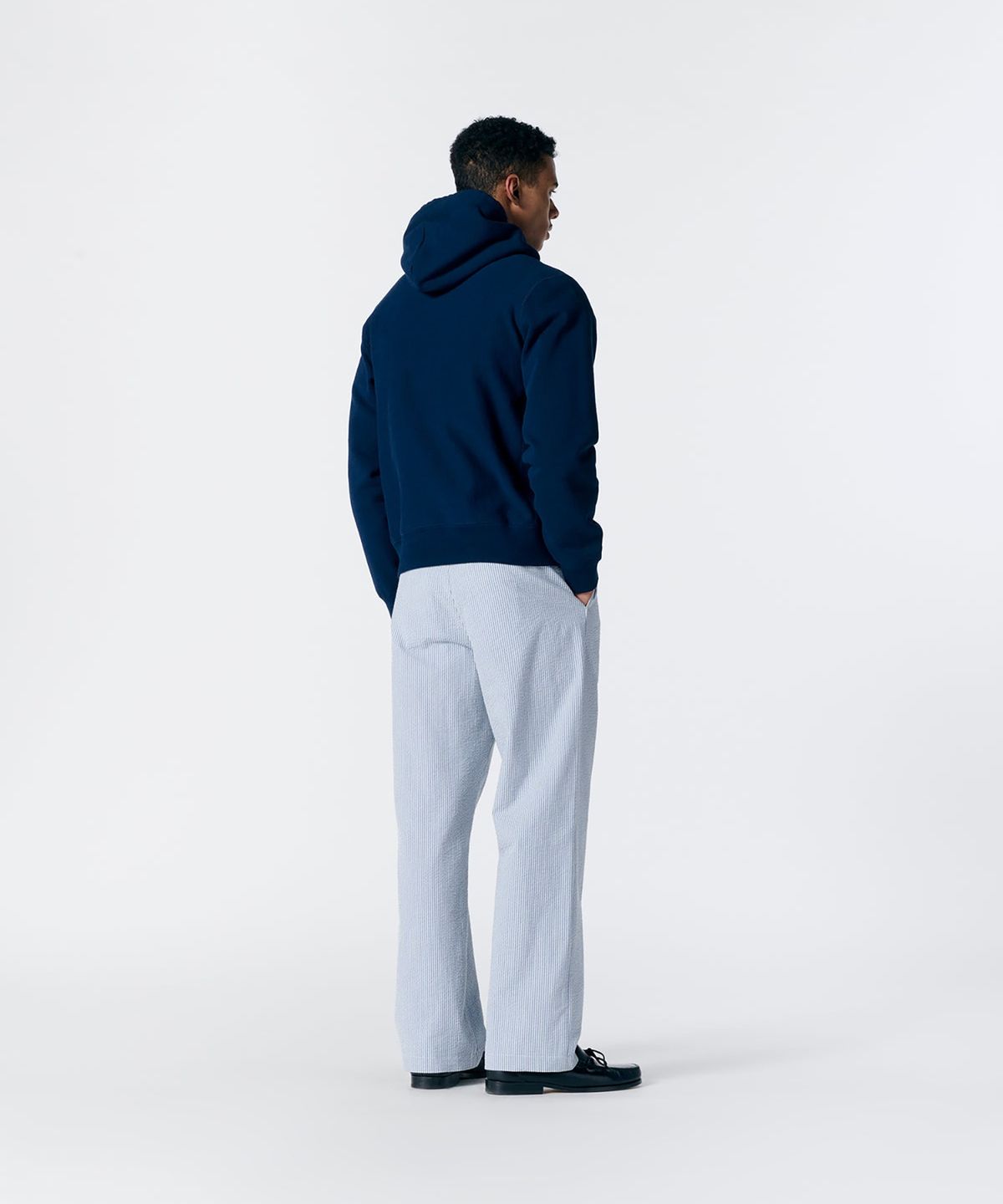 노아(NOAH) (U) 코어 로고 후디 네이비 CORE LOGO HOODIE NAVY