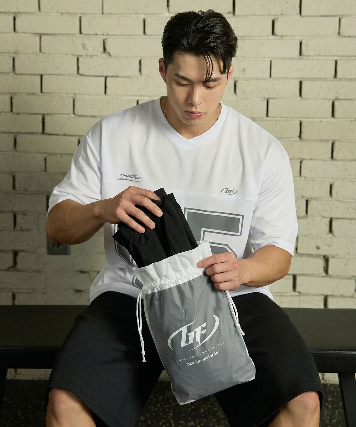 블랙몬스터핏(BLACK MONSTER FIT) [5PACK] 짐웨어 파우치 헬스 가방