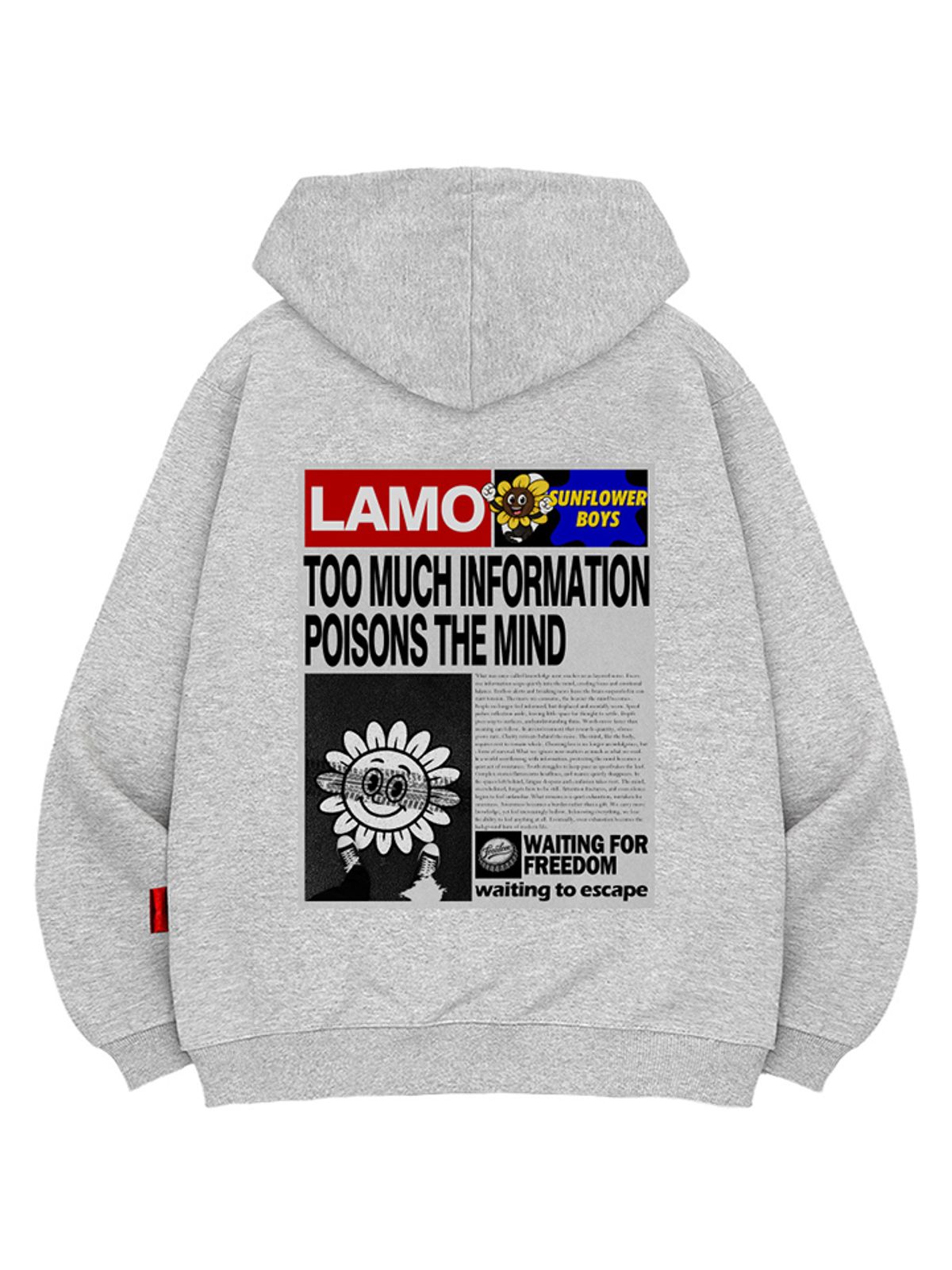 엘라모(LLAMO) 라모페이퍼 후드티 남녀공용 빅사이즈 M~4XL