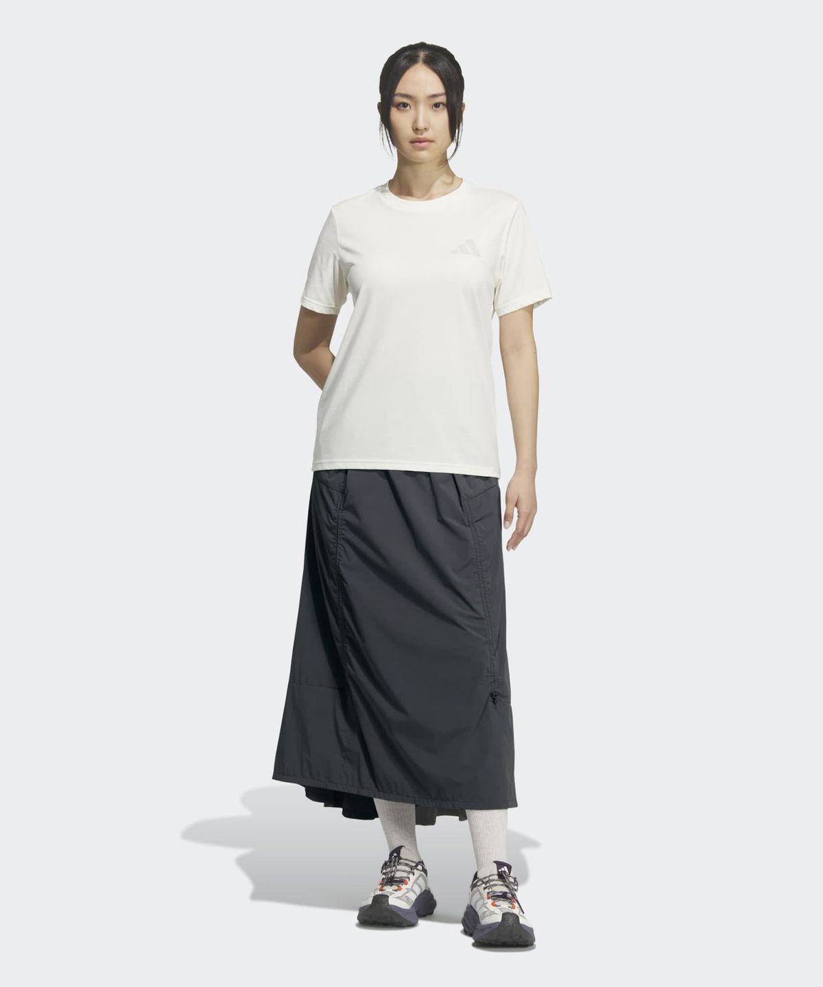 아디다스(ADIDAS) 테렉스 엑스플로릭 윈드브레이커 스커트 - 그레이 / KD4418