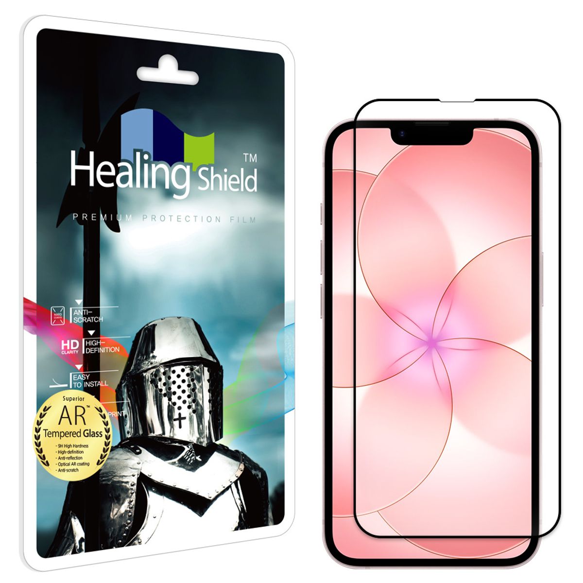 힐링쉴드(HEALINGSHIELD) 아이폰17e 3D 풀커버 AR 고화질 강화유리 액정보호필름 1매
