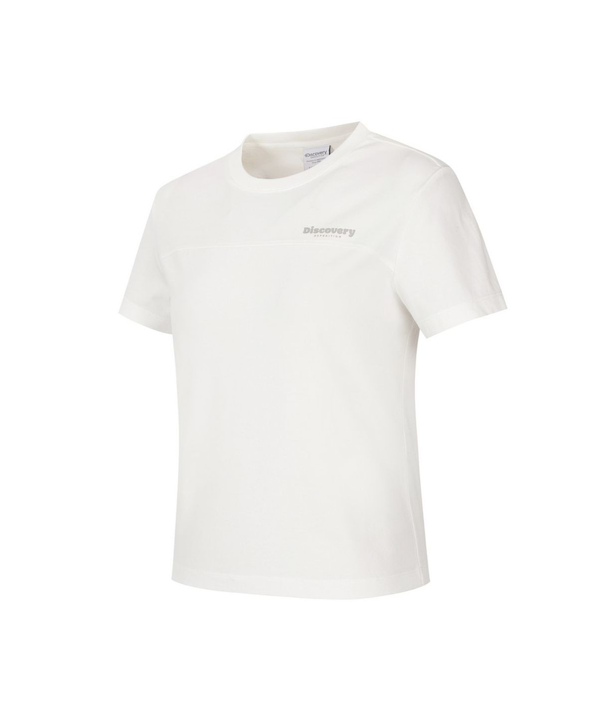 디스커버리 익스페디션(DISCOVERY EXPEDITION) 여성 슬림 크롭 반팔티셔츠 (WHITE)