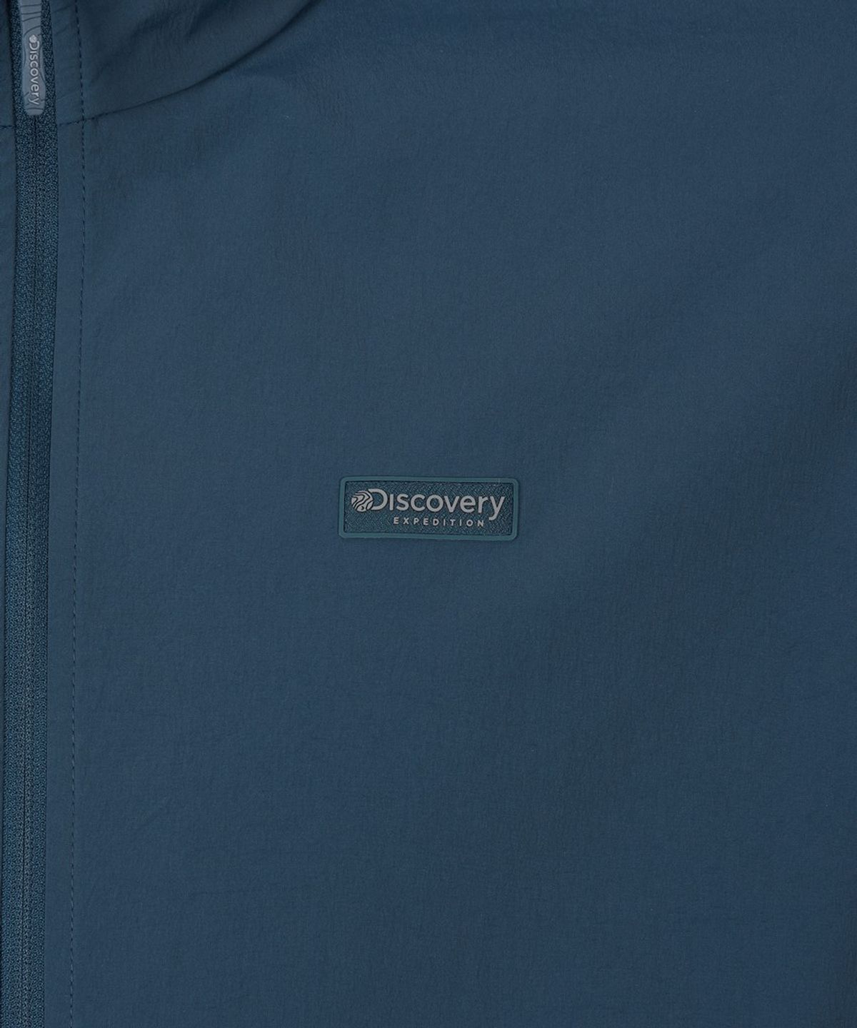 디스커버리 익스페디션(DISCOVERY EXPEDITION) 유니 프레시벤트 경량 우븐 트레이닝 반팔 하이넥 아노락 (D/TURQUOISE)