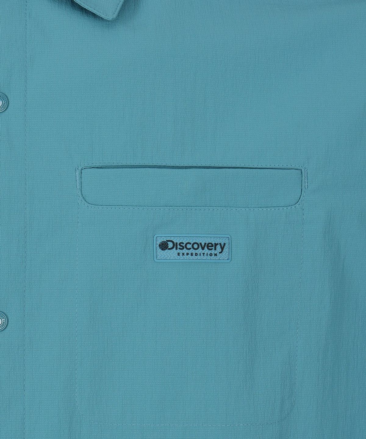 디스커버리 익스페디션(DISCOVERY EXPEDITION) 남성 프레보나 에어닷 우븐 반팔 셔츠 (Dark Turquoise)