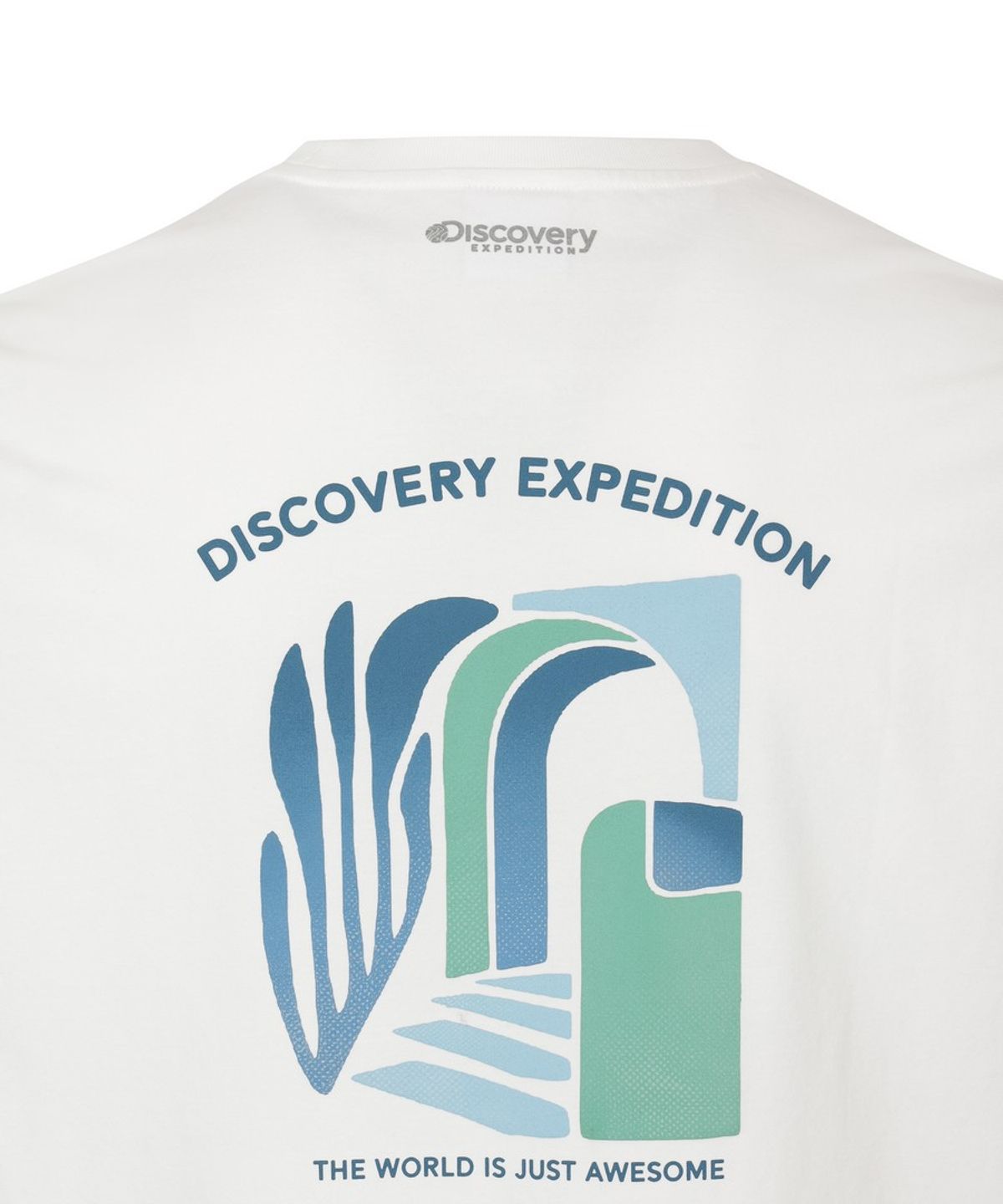 디스커버리 익스페디션(DISCOVERY EXPEDITION) 유니 프레시벤트 아치 그래픽 반팔티셔츠 (WHITE)