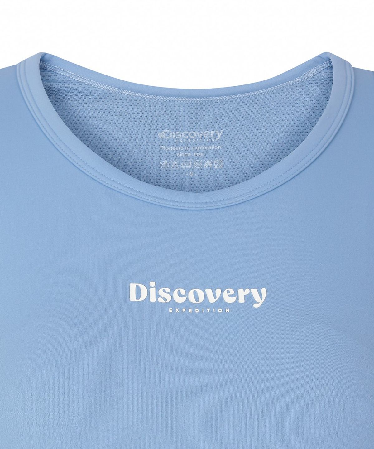 디스커버리 익스페디션(DISCOVERY EXPEDITION) 여성 프레시벤트 라운드넥 브라탑 (BLUE)
