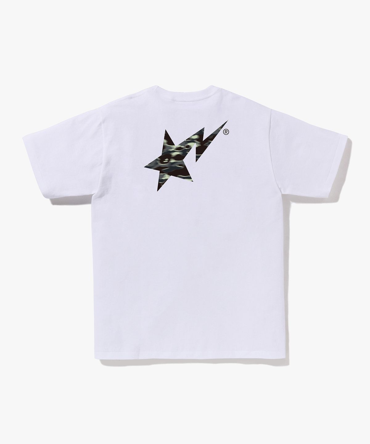 베이프(BAPE) 스크린 카모 베이프 스타 티셔츠(M) WHITE