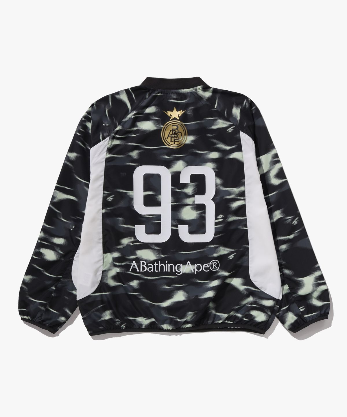 베이프(BAPE) 스크린 카모 풋볼 로고 릴렉스드 핏 크루넥 스웨트셔츠(M) BLACK