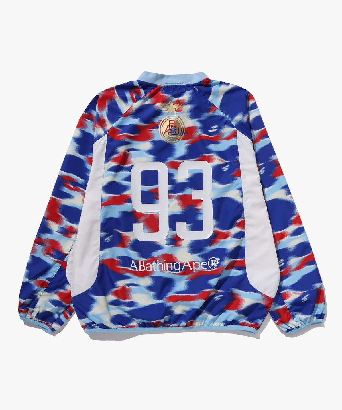 베이프(BAPE) 스크린 카모 풋볼 로고 릴렉스드 핏 크루넥 스웨트셔츠(M) BLUE