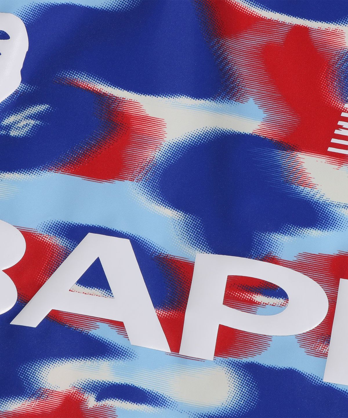 베이프(BAPE) 스크린 카모 풋볼 로고 릴렉스드 핏 크루넥 스웨트셔츠(M) BLUE