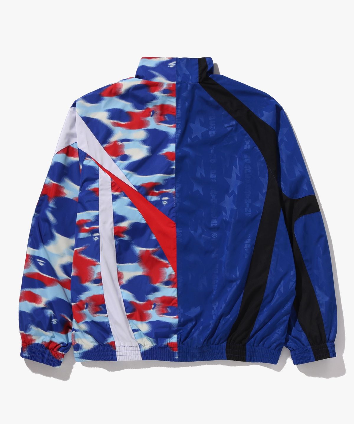 베이프(BAPE) 스플릿 스탠드 칼라 트랙 자켓(M) BLUE