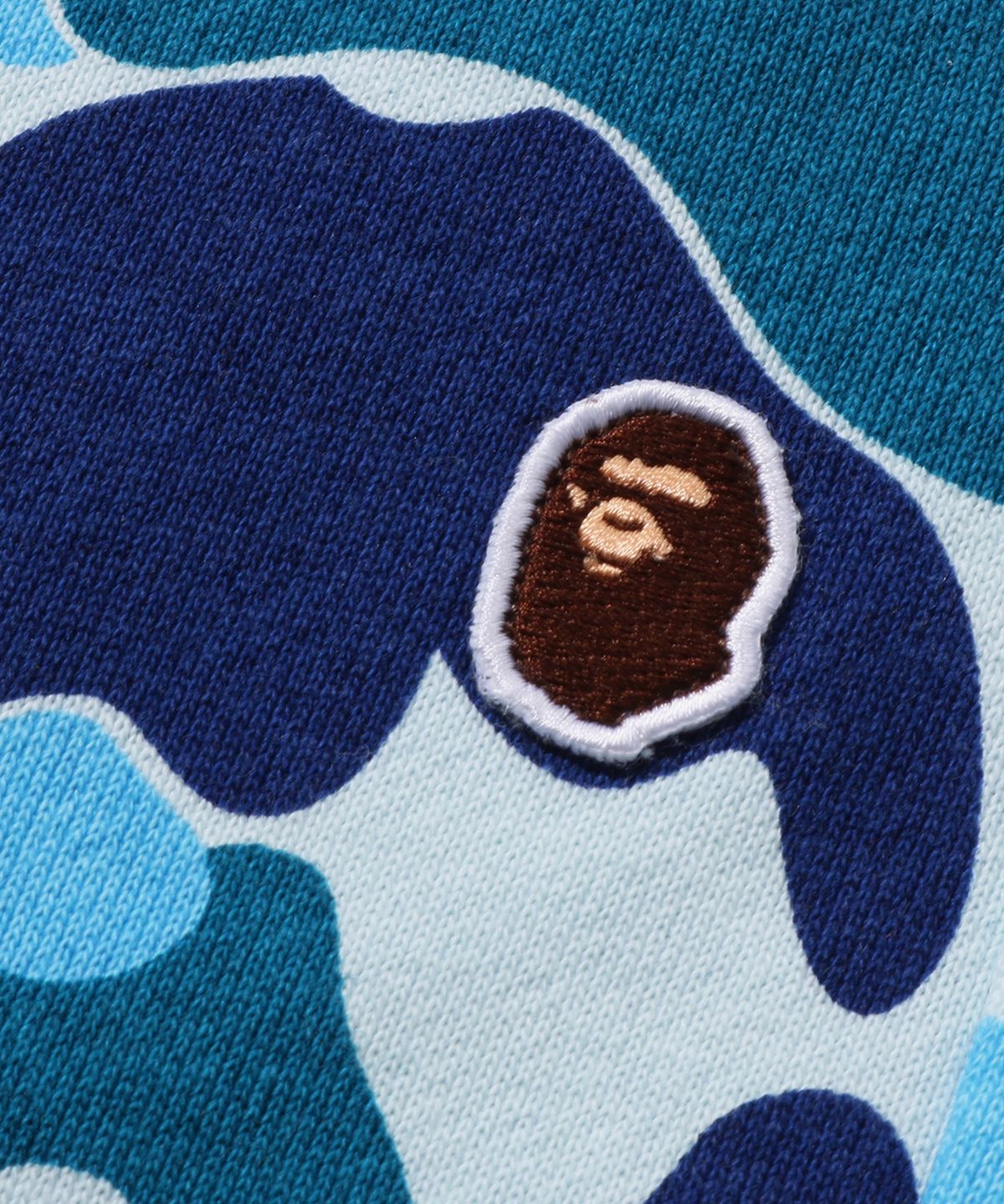 베이프(BAPE) ABC 카모 에이프 헤드 원 포인트 스웨트 팬츠(M) BLUE
