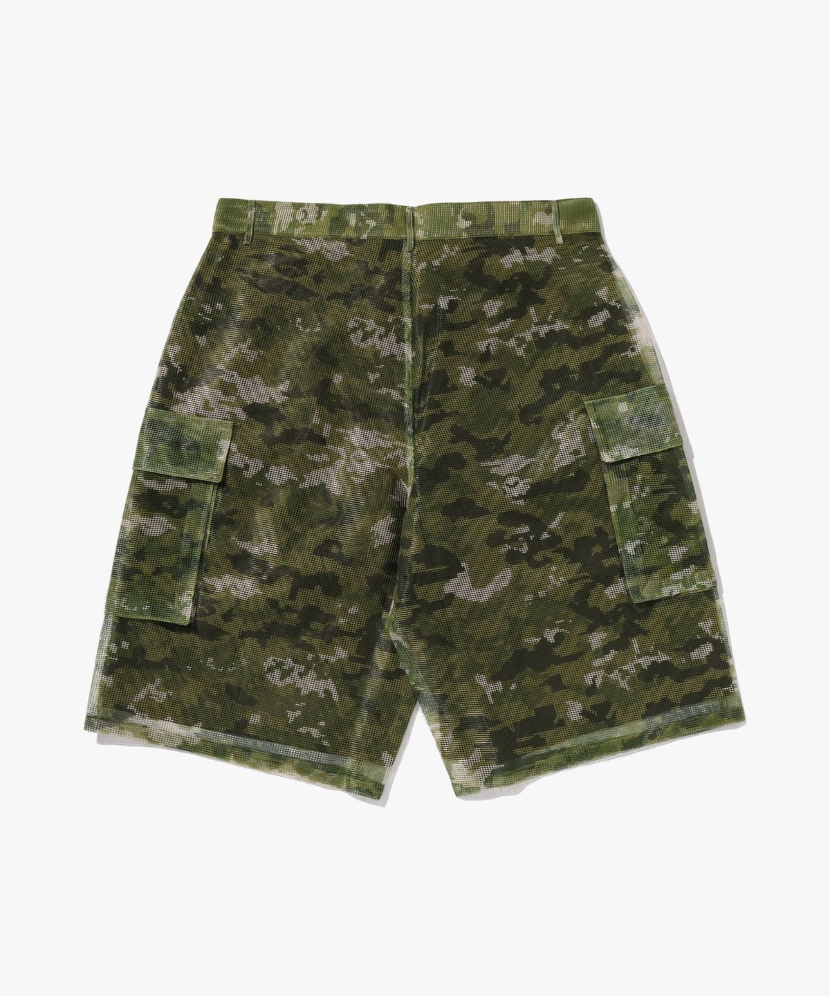 베이프(BAPE) 멀티 픽셀 카모 카고 릴렉스드 핏 쇼츠(M) GREEN