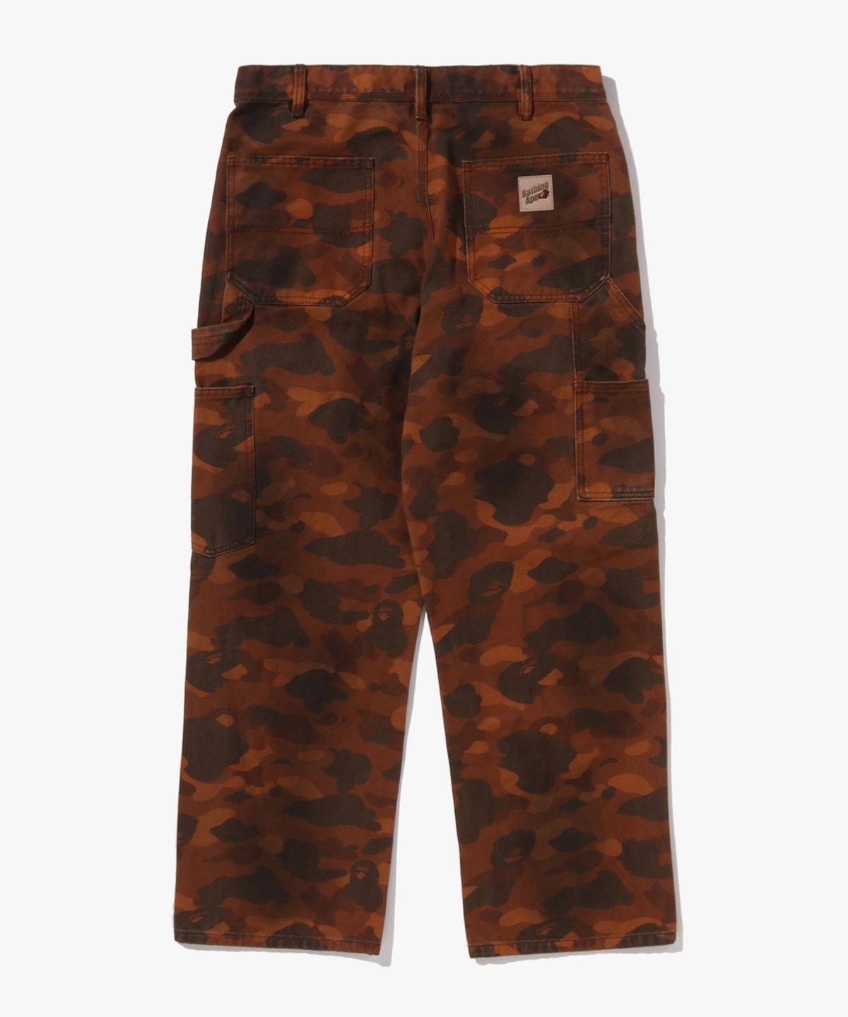 베이프(BAPE) 솔리드 퍼스트 카모 가먼트 다이 릴렉스드 핏 워크 팬츠(M) BROWN