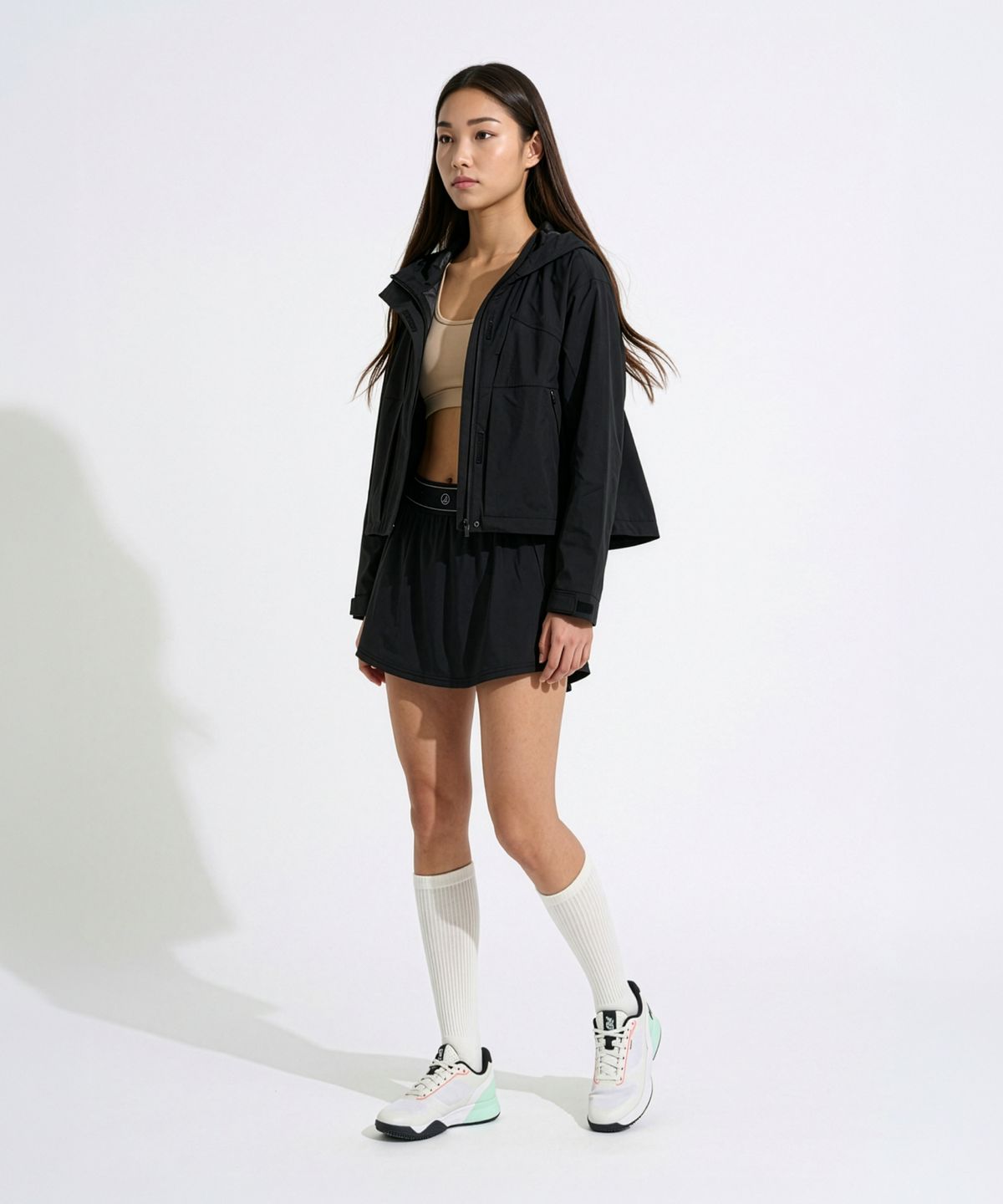 스페리(SPERRY) 우먼즈 코어 라이트 후디드 바람막이_블랙 [SPRW_0001]