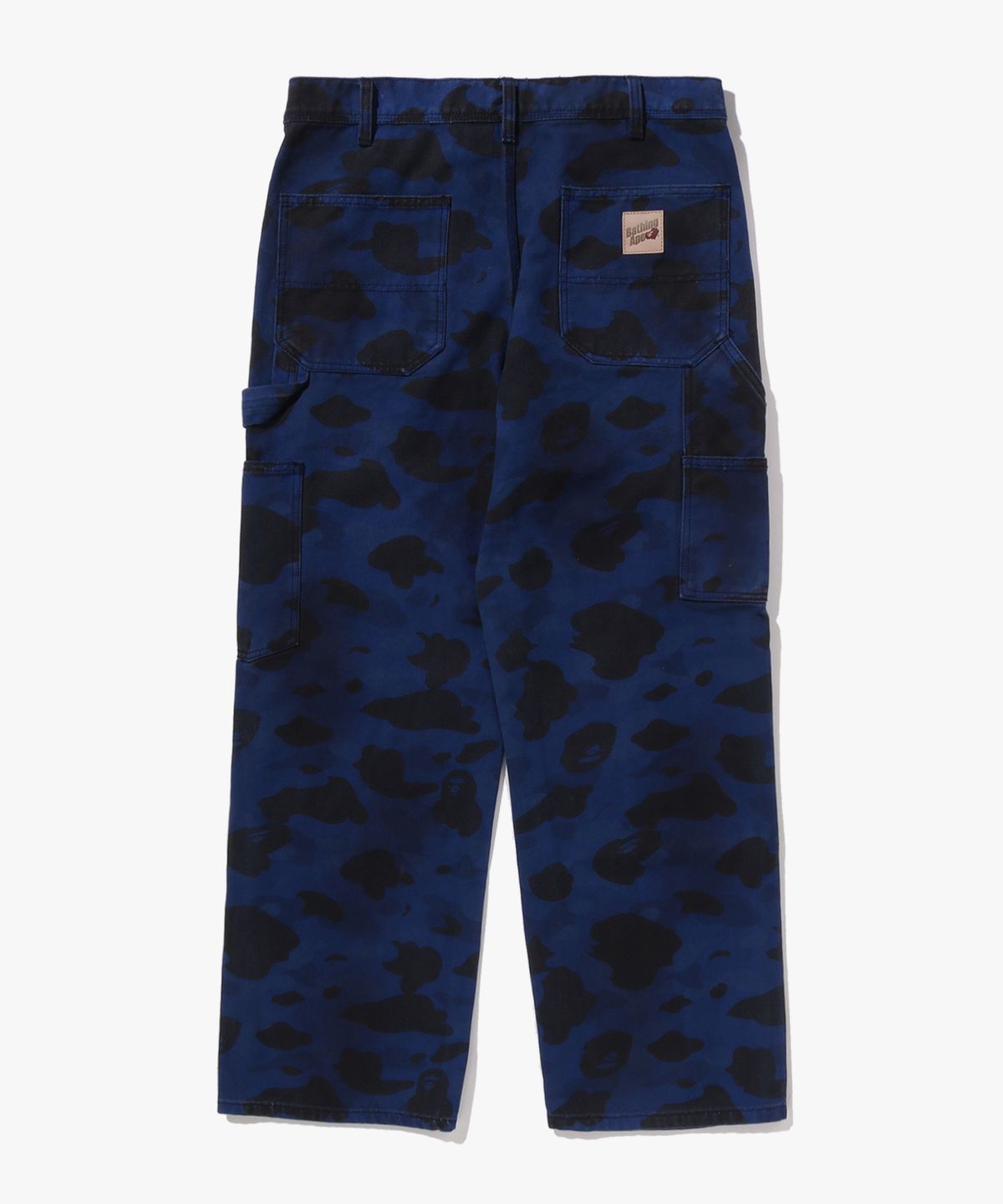 베이프(BAPE) 솔리드 퍼스트 카모 가먼트 다이 릴렉스드 핏 워크 팬츠(M) NAVY