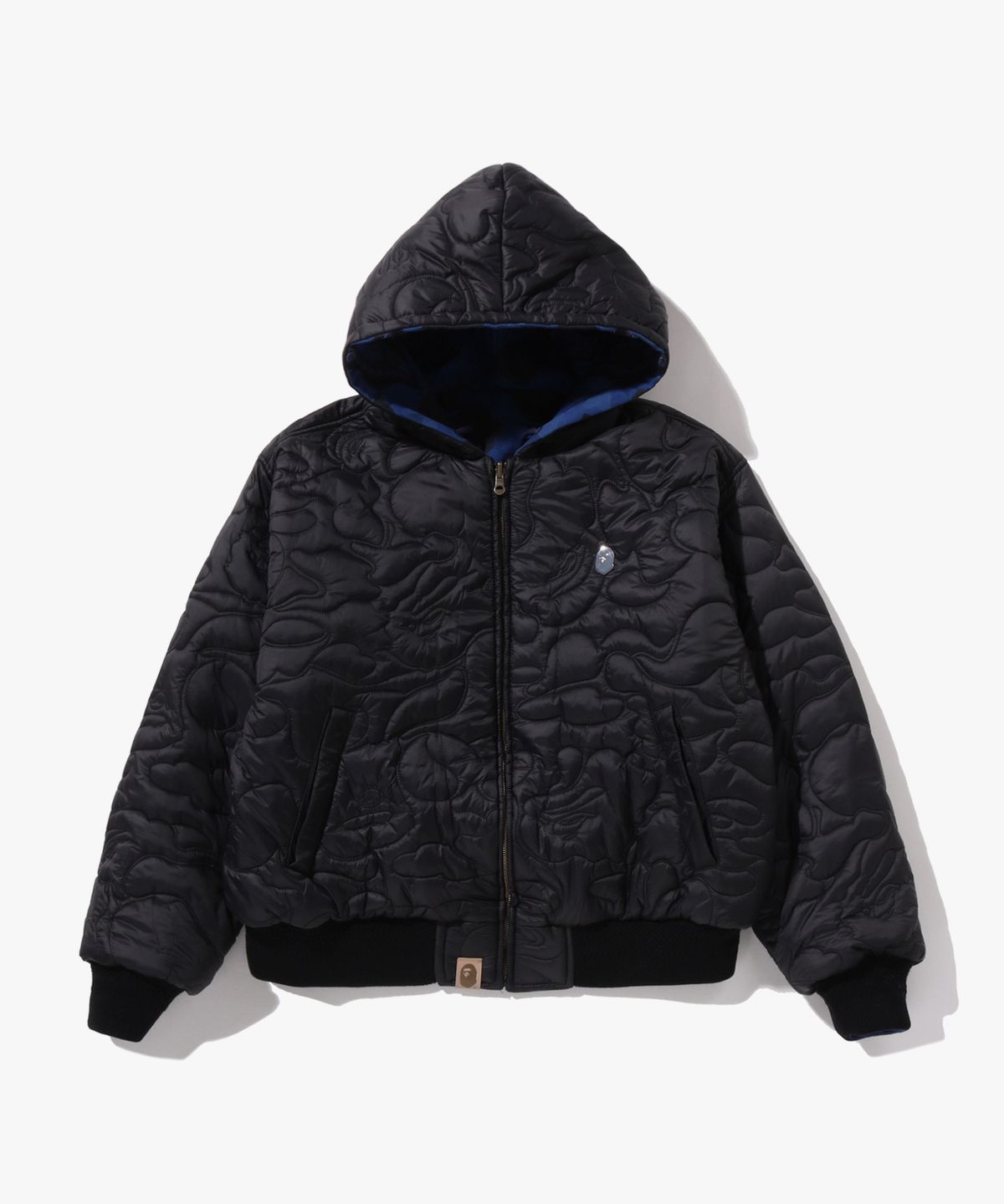 베이프(BAPE) 솔리드 퍼스트 카모 리버시블 샤크 집 헤비 자켓(M) CHARCOAL
