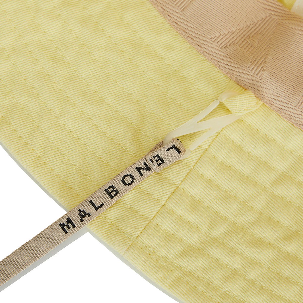 말본 골프(MALBON GOLF) 베이직 레터링 버킷햇 YELLOW