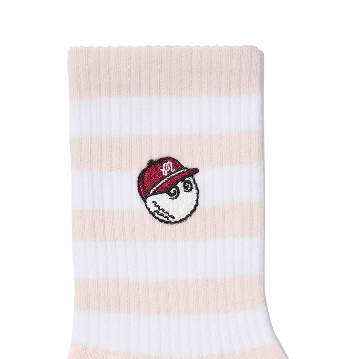 말본 골프(MALBON GOLF) 언발란스 스트라이프 와펜 크루삭스 PINK
